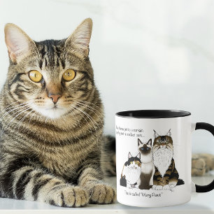 Viele Pfoten Lustige Menopause Katzen Dame Humor B Tasse