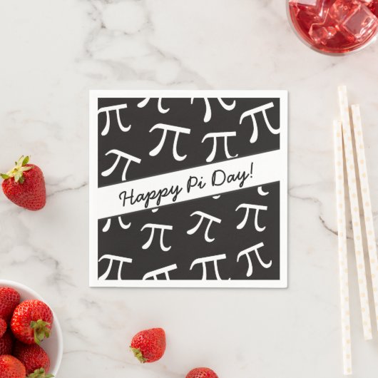 Viele Pi - Mathe - Happy Pi Day Paper Napkins Serviette (Beispiel)