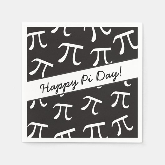 Viele Pi - Mathe - Happy Pi Day Paper Napkins Serviette (Vorderseite)