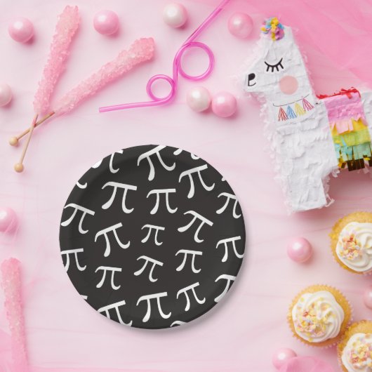 Viele Pi Symbole - Math Themed Paper Plate Pappteller (Party)
