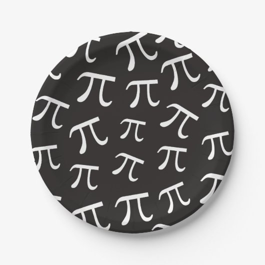Viele Pi Symbole - Math Themed Paper Plate Pappteller (Vorderseite)