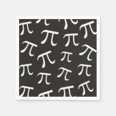 Viele Pi Symbolen Pi Day Mathematik Papier Napkin Serviette (Vorderseite)