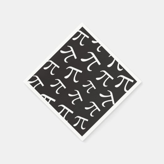 Viele Pi Symbolen Pi Day Mathematik Papier Napkin Serviette (Ecke)