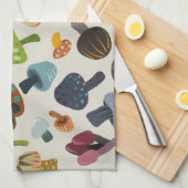 Viele Pilze Geschirrtuch (Viertel Falte)