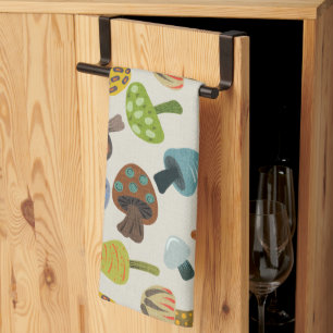 Viele Pilze Geschirrtuch