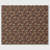 Viele Pinecones Geschenkpapier (Flach)
