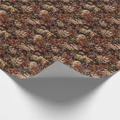 Viele Pinecones Geschenkpapier (Ecke)