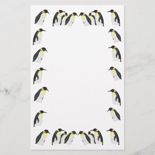 Viele Pinguine Briefpapier (Vorderseite)