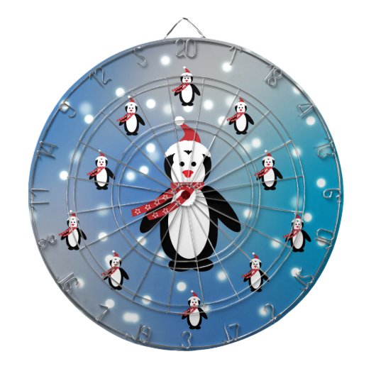 Viele Pinguine Dartscheibe (vorne)