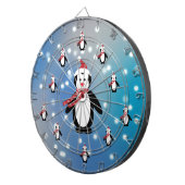 Viele Pinguine Dartscheibe (Vorderseite rechts)