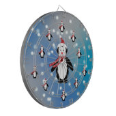 Viele Pinguine Dartscheibe (Vorderseite Links)