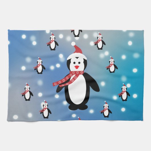Viele Pinguine Küchentuch (Horizontal)