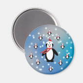Viele Pinguine Magnet (Vorderseite/Rückseite)