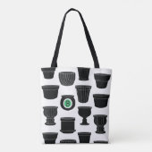 Viele Pots - All-Over-Print-Tasche, Schulterschlus Tasche (Rückseite)