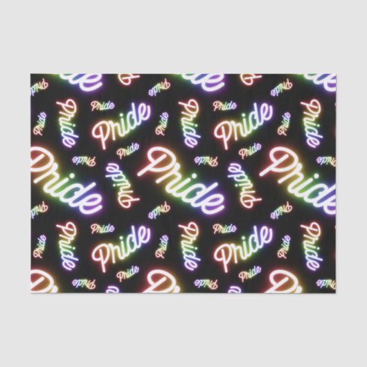 Viele Pride Neon Signs Seidenpapier (Vorderseite)