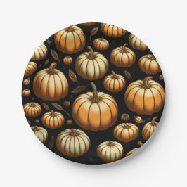 Viele Pumpkins Pappteller