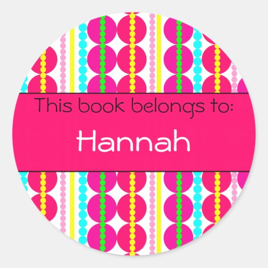 Viele Punkte! Buch Runder Aufkleber (Vorderseite)