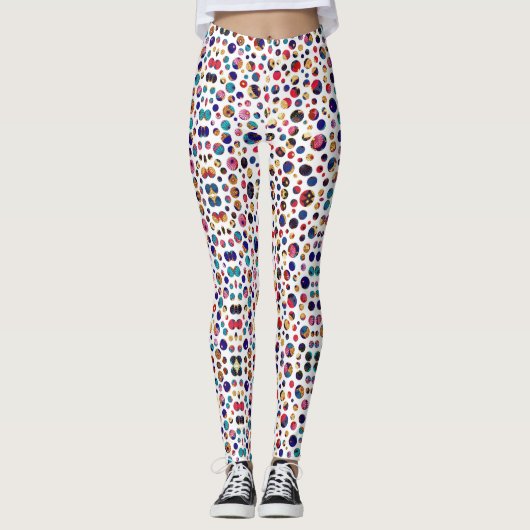 Viele Punkte Leggings (Vorderseite)