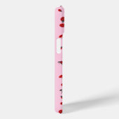 Viele Red Ladybugs Lucky Pattern Pastel Pink Case-Mate iPhone Hülle (Rückseite / Rechts)