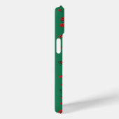 Viele Red Ladybugs Lucky Pattern Smarald Green Case-Mate iPhone Hülle (Rückseite / Rechts)