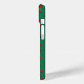 Viele Red Ladybugs Lucky Pattern Smarald Green Case-Mate iPhone Hülle (Rückseite / Links)