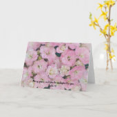 Viele Rosa Blume Liebe Bibel Verse Card Karte (Gelbe Blume)