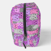 Viele rosa Katzen entwerfen Dopp-Kit-Beutel Waschbeutel (Rechts)