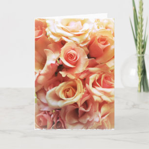Viele rosa Rosen zum Geburtstag Karte