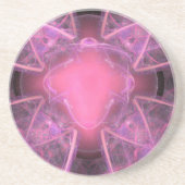 Viele rosa Wirbel Untersetzer (Vorne)