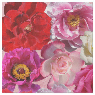 viele Rose Druckgewebe Stoff