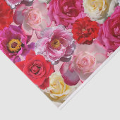 viele Rose Seidenpapier (Ausschnitt)