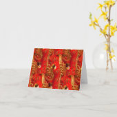 Viele Saxophone Karte (Gelbe Blume)