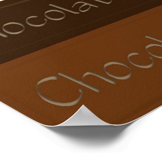 Viele Schokoladenplakate Poster (Ecke)