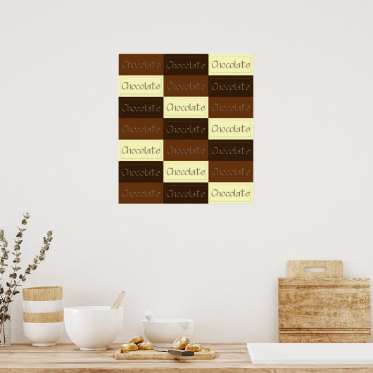 Viele Schokoladenplakate Poster (Küche)