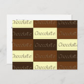 Viele Schokoladenrezeptkarten Postkarte (Vorne/Hinten)