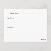 Viele Schokoladenrezeptkarten Postkarte (Rückseite)