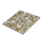 Viele schöne Blätter der Rose Fliese (Seite)