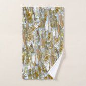 Viele schöne Blütenblätter der Rose Badhandtuch Set (Handtuch)