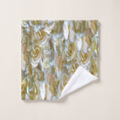 Viele schöne Blütenblätter der Rose Badhandtuch Set (Waschlappen)