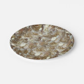 Viele schöne Blütenblätter der Rose Pappteller (Schrägansicht)