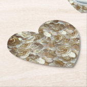 Viele schöne Blütenblätter der Rose Untersetzer (angewinkelt)