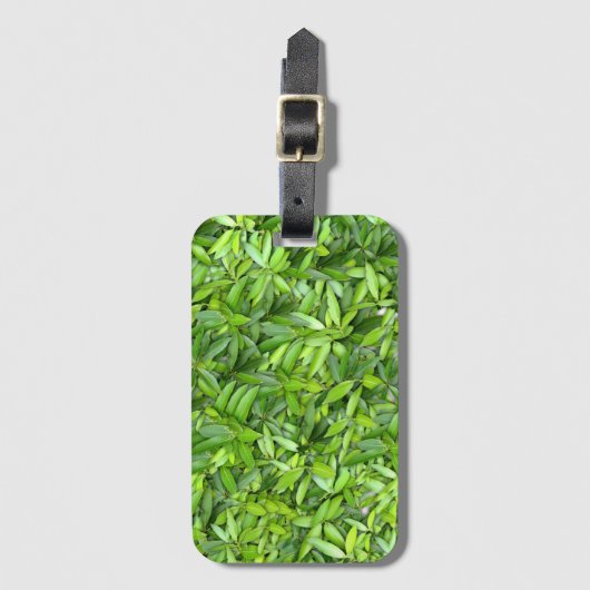 Viele schöne grüne Blätter Gepäckanhänger (Vorderseite Vertikal)