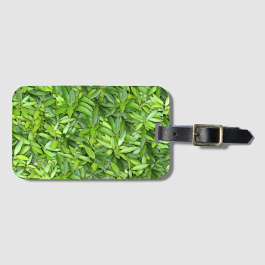 Viele schöne grüne Blätter Gepäckanhänger (Vorderseite (Horizontal))