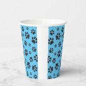 Viele Schwarz-Paw-Prints Design Paper Cup Pappbecher (Links)