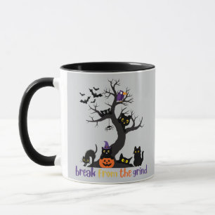 Viele schwarze Katzen Kaffeetasse