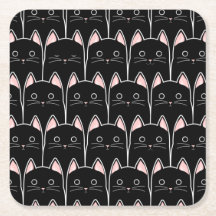 Viele schwarze Katzen Muster