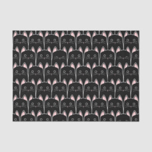 Viele schwarze Katzen Muster Seidenpapier