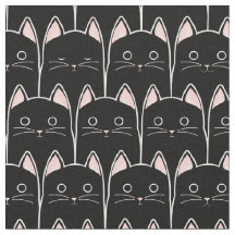 Viele schwarze Katzen Muster