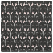Viele schwarze Katzen Muster Stoff (Muster)