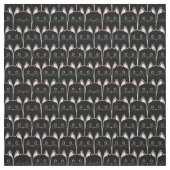 Viele schwarze Katzen Muster Stoff (Muster)